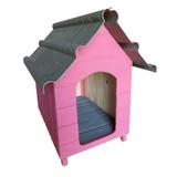 Casinha Para Cachorro - Telhado Ecológico - Mini - Rosa - Indústria beethoven agropet