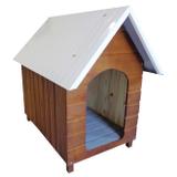 Casinha Para Cachorro - Telhado Galvanizado - Grande - Cerejeira - Indústria beethoven agropet