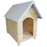 Casinha Para Cachorro - Telhado Galvanizado - Média - Sem Pintura - Indústria beethoven agropet