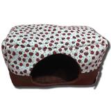 Casinha Pet Caminha Cachorro Iglu Toca Gato 2 x 1 Joaninha M - Kipdog