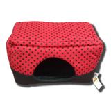 Casinha Pet Caminha Cachorro Iglu Toca Gato 2 x 1 Joaninha P - Kipdog