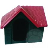 Casinha Plástica Desmontável Bangalô n 01 Vermelha - Rafa pet