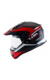Caspacete Helt Cross Vision Zig Preto e Vermelho