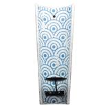 Castical de ceramica parede - estilo telha - azul - Btc decor