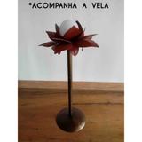 Castiçal De Ferro Para Decoração de Aniversário Rustico Artesanal - Libertas rosas artesanato