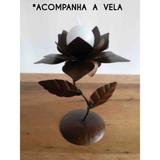 Castiçal de Ferro Simples Barato Artesanal Decoração de Mesa de Jantar - Libertas rosas artesanato