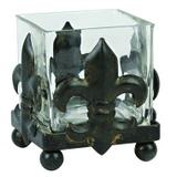 Castical de metal e vidro - Btc decor