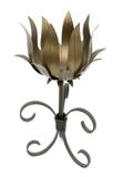 Castiçal de Metal Rustico Artesanal para Mesa de Jantar e Sala - Libertas rosas artesanato