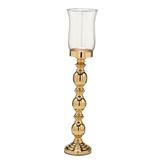 Castiçal de Vidro com base de Metal 64cm Marrie Santini Christmas