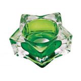 Castical de vidro estrela verde - Btc decor