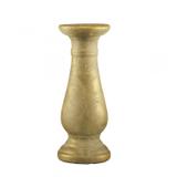 Castiçal em Cerâmica 26cmx10,5cm Mart Collection Dourado