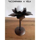 Castiçal Para Mesa De Jantar Decoração De Sala Artesanal Ferro - Libertas rosas artesanato