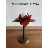 Castiçal Para Mesa De Jantar Decoração De Sala Artesanal Ferro - Libertas rosas artesanato