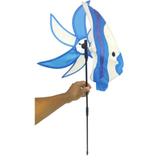 Catavento Modelo Peixe Azul Jardim Casa Piscina Decoração Criança 40cm (CATA-8) - Braslu