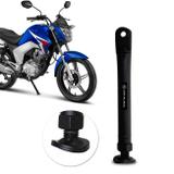 Cavalete Moto Honda Cg Titan 125 150 Cg Fan 125 150 Descanso Lateral Regulagem Altura Preto Shutt