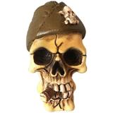 Caveira Decorativa em Resina General Beret Urban