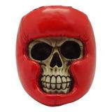 Caveira resina boxe face protection vermelho 13 x 16,7 x 13,9 cm - Urban