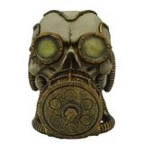 Caveira Resina Oxigen Mask 12,9cmx12cmx18,4cm Urban Bege