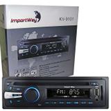 Cd Mp3 Player Automotivo Toca Som Carro Importway KV-9101 Usb Sd Aux Fm