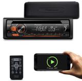 CD Player Pioneer DEH-S1180UB 1 Din LCD Interface Android Mixtrax MP3 USB CD AUX RCA Rádio AM FM
