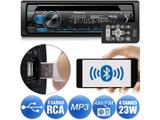 CD Player Pioneer DEH-S4180BT Bluetooth USB Android Iphone Auxiliar Mixtrax 2 Saídas RCA 1DIN