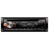 CD Player Pioneer, DEHX500BR, Preto, Bluetooth, Entrada USB, Leitor de CD.