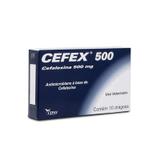 Cefex 500mg Antibacteriano Cefalexina - 10cps - Cepav