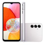 Celular Samsung Galaxy A14 LTE 4G 128GB Dual - SM-A145MZSRZTO  Prata  Quadriband
