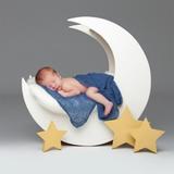Cenário para Fotografias New Born Para Bebê No Tema Lua MDF Cru 3mm - Madeira e design