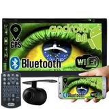 Central Multimídia 2 Din Automotivo Exbom D760BT Dvd Wifi Android Bluetooth Gps Câmera Ré