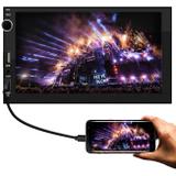 Central Multimídia 7'' Espelhamento Touch Screen Bluetooth MP3 MP5 AUX FM USB SD 7 Cores Controle - Prime