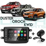 Central Multimídia Android 7.1 Duster Oroch kwid + Câmera + Gps Espelhamento - Uberparts