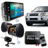 Central Multimídia Android Tucson TV GPS Cam Par de telas - Uberparts