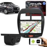Central Multimídia ASX 08 a 19 10 Pol Shutt Espelhamento USB e WiFi Android IOS BT GPS + Câmera 2x1