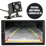 Central Multimidia Automotivo 7'' Camera Re Bluetooth Espelhamento Usb 2 Din Radio - Ideal