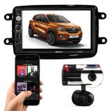 Central Multimidia Bt Renault Kwid + Moldura 2 Din + Brinde - Multi marcas