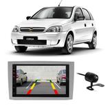 Central Multimídia Chevrolet Corsa 2002 a 2012 First Option 7830 7" MP5 USB Bluetooth Espelhamento Android SD FM AUX + Câmera de Ré - Gold