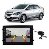 Central Multimídia Chevrolet Prisma 2012 a 2019 First Option 7830 7" MP5 USB Bluetooth Espelhamento Android SD FM AUX + Câmera de Ré - Gold