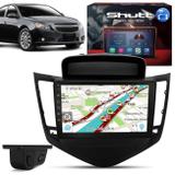 Central Multimídia Cruze 11 a 16 9 Pol Shutt Espelhamento + Câmera Ré Colorida Sensor Estacionamento - Prime