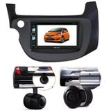 Central Multimidia Dvd Honda Fit + Moldura 2 Din + Camera - Multi marcas