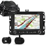 Central Multimídia Fiat Toro 16 a 19 7" Android Espelhamento GPS WiFi DVD BT Shutt + Câmera de Ré - Kit shutt