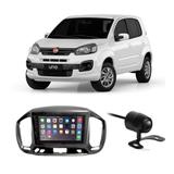 Central Multimídia Fiat Uno 2015 a 2017 7 Polegadas MP5 USB Bluetooth Espelhamento iOS Android + Câmera de Ré - Gold