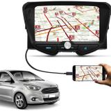 Central Multimídia Ford Ka Hatch Sedan 2014 a 2018 6 Pol Bluetooth Touch Espelhamento Android IOS - Icone