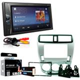 Central Multimidia Honda City 2009 a 2011 Ar Analógico com Pioneer MVH G218BT, Camera de Re, Moldura, Interface, Chicote e Adaptador de Antena