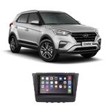 Central Multimídia Hyundai Creta 2017 a 2020 7 Polegadas MP5 USB Bluetooth Espelhamento iOS Android - Gold