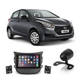 Central Multimídia Hyundai HB20 2012 a 2019 7 Polegadas MP5 USB Bluetooth Espelhamento iOS Android + Câmera de Ré - Gold