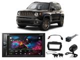 Central Multimídia Jeep Renegade PCD 2018/2019 AVH-G218BT Pioneer + Câm de ré + Chicotes + Moldura