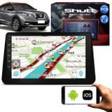 Central Multimídia Kicks PCD 17 a 19 10 Pol Shutt Espelhamento Via USB e WiFi Android IOS BT GPS