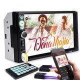 Central Multimídia MP5 Player 7" Touch Screen 2 Din Bluetooth Entrada p/ Câmera de Ré USB SD MP3 - Kn