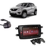 Central Multimídia Pioneer AVH-A208BT + Moldura 2 Din + Câmera Ré Kwid - Central pioneer